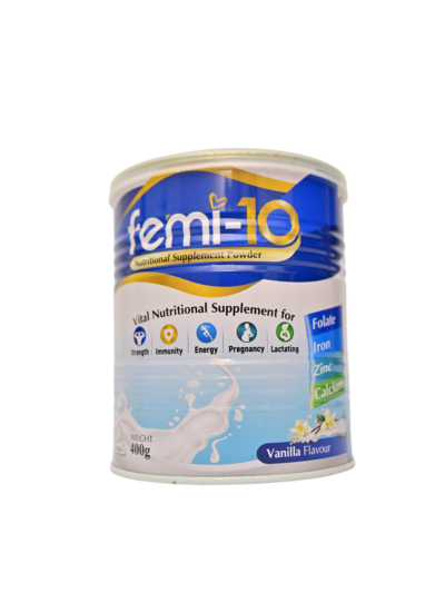 Femi-10 Nutritional Supplement Powder – Vanilla Flavor (200g)
