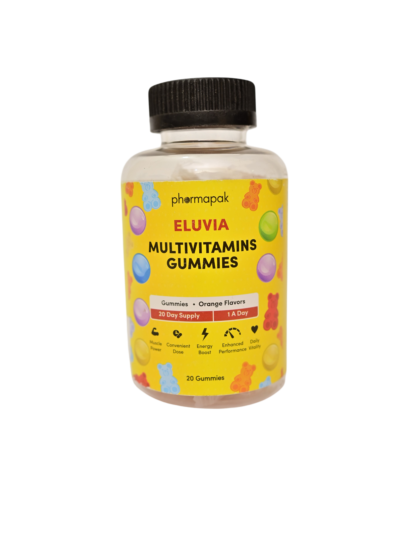 Eluvia Multivitamins Gummies – Orange Flavor (20 Gummies, 20-Day Supply)
