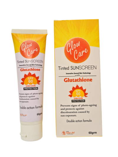 Glow Care Tinted Sunscreen SPF 60 with Glutathione (60g)