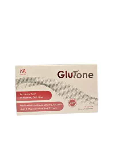 GluTone Advance Skin Whitening Solution – Glutathione 500mg (10 Capsules)